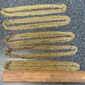 New 100 VTG Gold Color Necklace Chains for projects or pendant resale